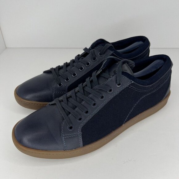 ALDO Casual Two-Tone Navy Suede and Faux Leather Premium Loafers Mens Size 12 main image 5